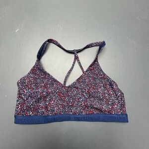 Under Armour Sports Bra Women's Small Abstract Stretch Compression Athletic